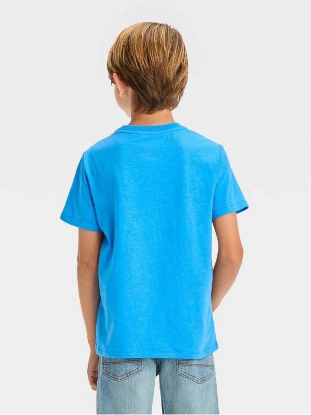 Cat & Jack Boys' Short Sleeve Gaming 'Level Up' Graphic T-Shirt - Blue M
